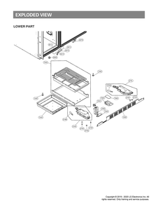 Lower Part Diagram and Parts List for GR-L276DSMM ASTCNA2 LG Refrigerator