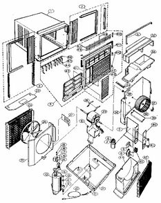 6. Exploded View Diagram and Parts List for GA-091A  LG Air Conditioner