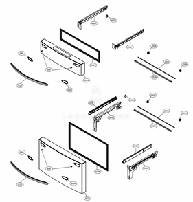 Door Parts 3 Diagram and Parts List for LRMDC2306D ASBCNA0 LG Refrigerator