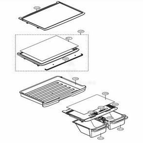 Refrigerator Parts Diagram and Parts List for 78033 ASTCSE3 LG Refrigerator
