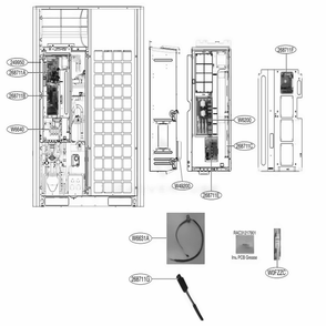 Part Location Diagram of EBR80908606 LG PCB ASSEMBLY,INV
