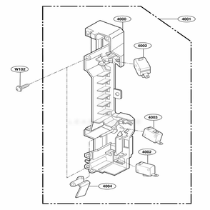 Latch Board Parts Diagram and Parts List for JVM1540DMWW CWHEGEU LG Range