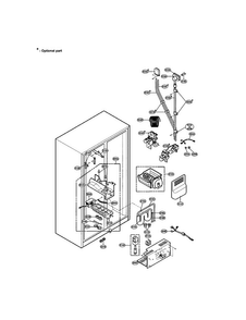 Ice And Water Diagram and Parts List for LRSP2031BS  LG Refrigerator