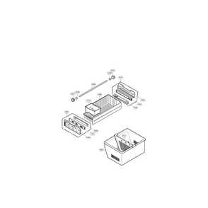 Freezer Diagram and Parts List for LFC25776SB 00 LG Refrigerator