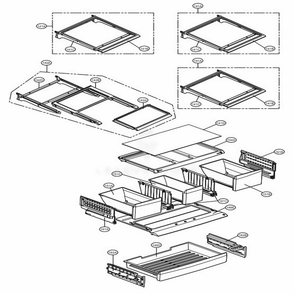 Refrigerator Parts Diagram and Parts List for LMX28994ST ASTCNA2 LG Refrigerator