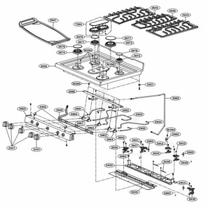 Part Location Diagram of AEZ73453529 LG KNOB ASSEMBLY