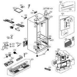 Part Location Diagram of MCK66849405 LG COVER,FILTER