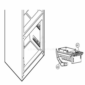 Ice Maker And Ice Bin Parts Diagram and Parts List for 74015 ANSCSE1 LG Refrigerator