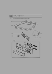 Control Panel And Plate Assembly Diagram and Parts List for 81073 ASTESEU LG Dryer