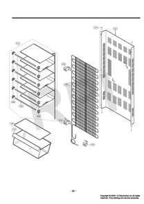 Diagram 3 Diagram and Parts List for LROFC0605V  LG Freezer