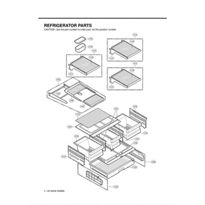 Section 5 Diagram and Parts List for LMX25981SW ASW2LGA LG Refrigerator