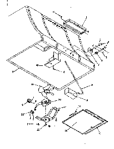 Canopy Diagram and Parts List for 2335877710  Kenmore Range Hood