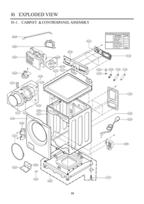 Diagram 1 Diagram and Parts List for FH4G2CDYV3 ABWEVUS LG Washer