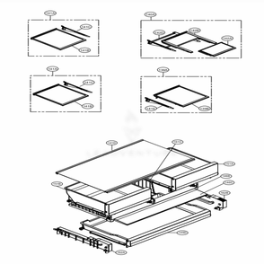 Refrigerator Parts Diagram and Parts List for 73102 ASWCSE2 LG Refrigerator