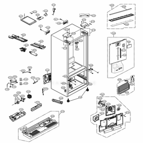 Part Location Diagram of EBR83845018 LG PCB ASSEMBLY,MAIN