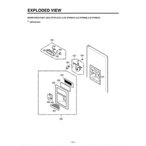 Section 6 Diagram and Parts List for LSC27950ST ASTCLGA LG Refrigerator