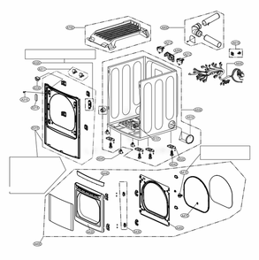 Part Location Diagram of ADV72990308 LG FRAME ASSEMBLY