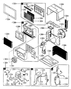 Part Location Diagram of 5403A20040B LG Condenser Assembly,Bending