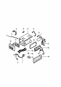 Control Box Diagram and Parts List for 58079188890  Kenmore Air Conditioner