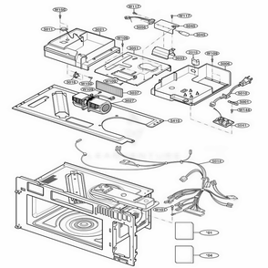 Interior Parts 3 Diagram and Parts List for AMV6177AAQ AB6EAMA LG Range