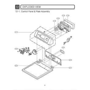 Section 3 Diagram and Parts List for DLE0442G APGEEUS LG Dryer