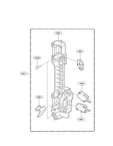 Latchboard Parts Diagram and Parts List for LMV1831ST 00 LG Microwave