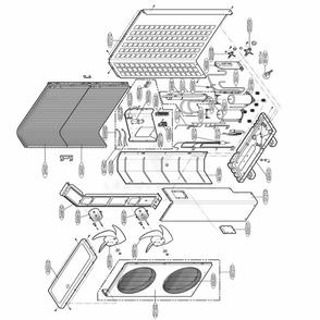 Main Diagram and Parts List for ADMC36CA1 ANWAHCI LG Air Conditioner