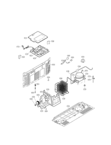 Mechanical Compartment Parts Diagram and Parts List for LSC23924ST 00 LG Refrigerator