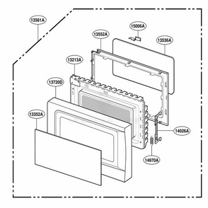 Part Location Diagram of 3352W1A103B LG FRONT SCREEN
