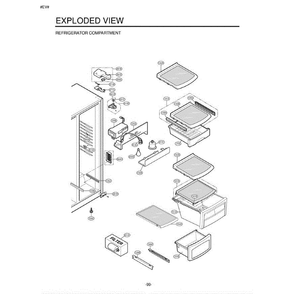 Section 5 Diagram and Parts List for LSC27910SW ASWCLGA LG Refrigerator