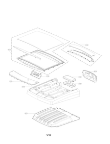 Control Panel Parts Diagram and Parts List for DLGY1702VE  LG Dryer