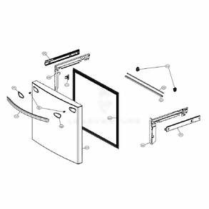 Door Parts 3 Diagram and Parts List for LRFVC2406S ASTCNA0 LG Refrigerator
