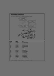 Refrigerator Parts Diagram and Parts List for GR-L268LSZM ASTCSE0 LG Refrigerator