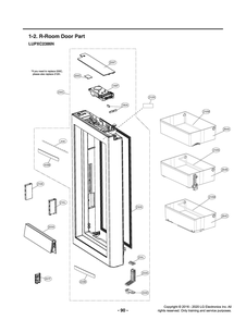 Diagram 3 Diagram and Parts List for GR-X23FGNGM AGRCNA0 LG Refrigerator