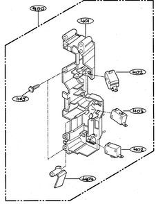 Latch Board Parts Diagram and Parts List for MV-1555ST  LG Microwave