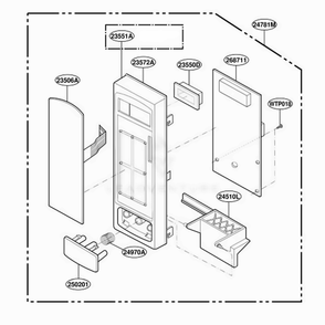 Controller Parts Diagram and Parts List for MMC5086AAS CSBEMTG LG Range