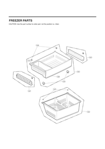 Freezer Parts Diagram and Parts List for GC-J288NMXM AMTCNA0 LG Refrigerator