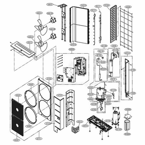 Part Location Diagram of ABQ74541615 LG CASE ASSEMBLY,CONTROL(OUTDOOR)