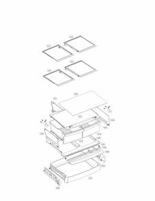 Refrigerator Compartment Parts Diagram and Parts List for 79571312310  Kenmore Refrigerator