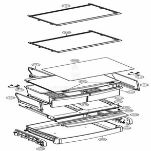 Refrigerator Parts Diagram and Parts List for 78044 ABICSE1 LG Refrigerator