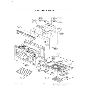 Section 4 Diagram and Parts List for LMVM2085ST ASBELGA LG Microwave Oven Combo