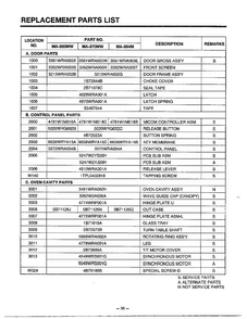 Microwave Complete Page 7 Diagram and Parts List for MA-880MW  LG Microwave