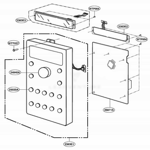 Controller Parts Diagram and Parts List for SCA2000BWW AWHEGEU LG Range