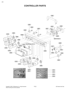 Controller Parts Diagram and Parts List for FS1787SS AS1LSGN LG Range