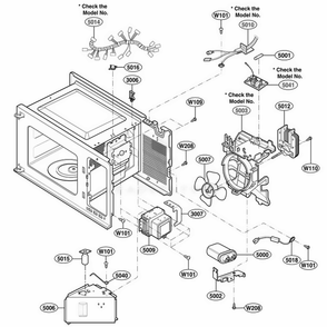 Interior Parts 2 Diagram and Parts List for 65223 CSBESEA LG Range