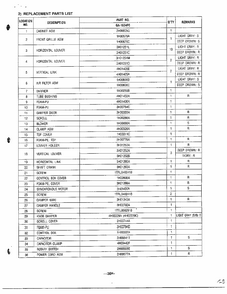 Room Air Conditioner Page 6 Diagram and Parts List for GA-1834FC  LG Air Conditioner