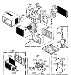 Part Location Diagram of 4681A20009A LG Motor Assembly,ac,single
