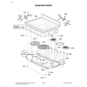 Section 3 Diagram and Parts List for LRE30757ST ASTLLGA LG Range