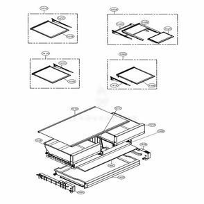 Refrigerator Parts Diagram and Parts List for LFXS28596S ASTCNA0 LG Refrigerator
