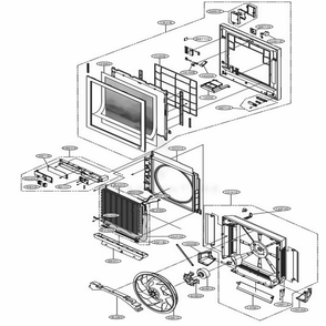 Main Diagram and Parts List for ARNU123SFA4 ANCBLUS LG Air Conditioner